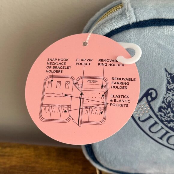 Juicy Couture Blue and Cream Travel Bag - Picture 2 of 3